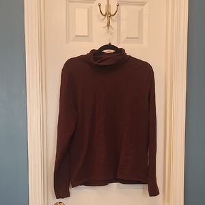 J. Crew Women's Long Sleeve Turtleneck - Chocolate Brown